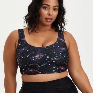 NWOT Torrid Plus Size Galaxy Swim Top